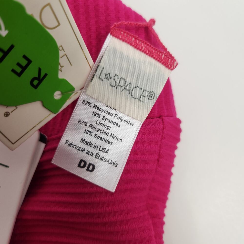 L*Space Fisher Bikini Top in Bougainvillea Pink Size DD NWT - Picture 5 of 5
